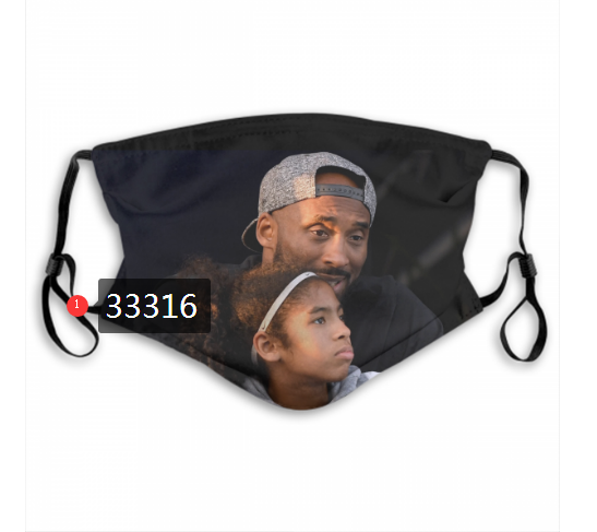 2021 NBA Los Angeles Lakers #24 kobe bryant 33316 Dust mask with filter